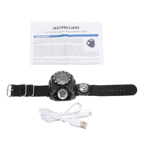 Cool Men's 3-in-1 Wrist Watch