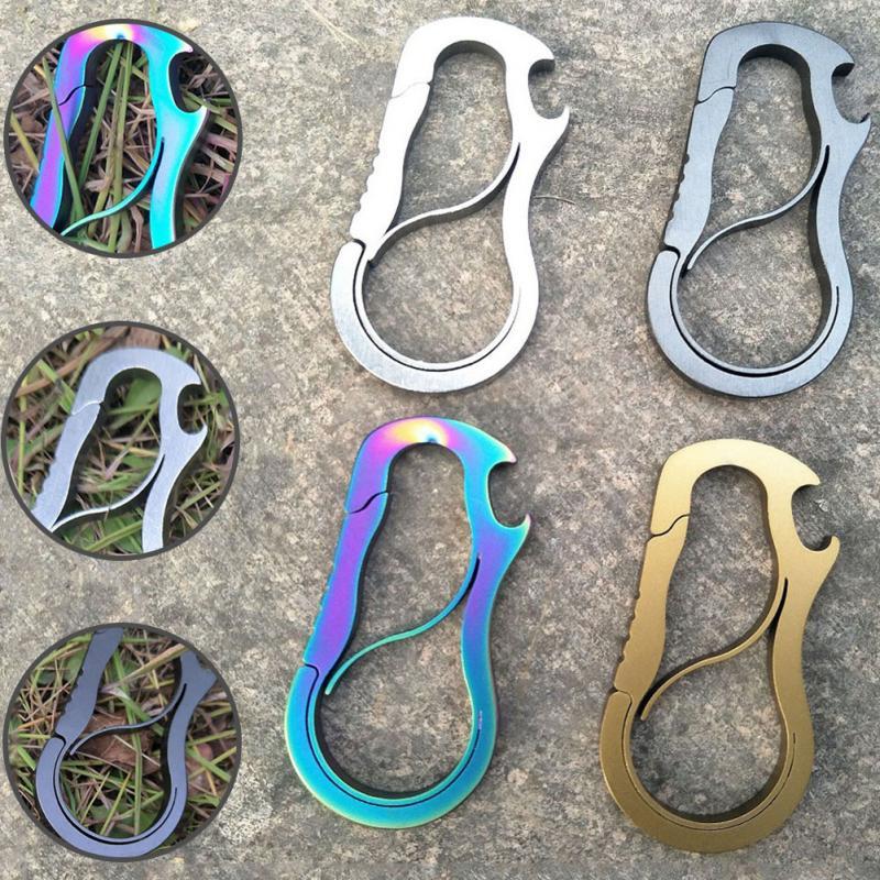 Hifishgear 10 Pack Carabiner Keychain Clips (Assorted Colors)